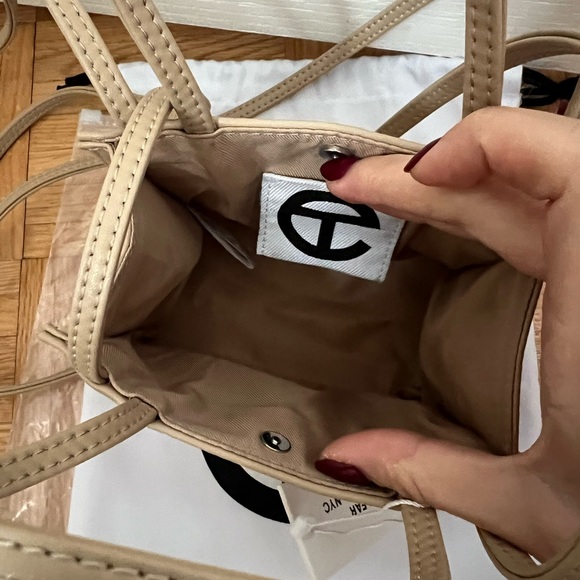 SOLD - Telfar Small Cream Shopping Bag - Picture 3 of 5